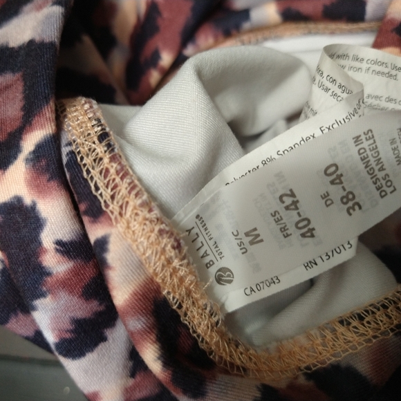 Bally High Waisted Leopard Print Sport Leggings - Picture 9 of 10